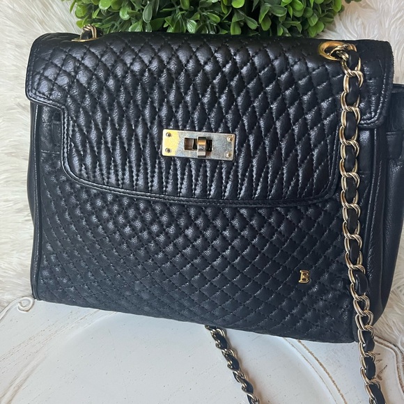Black Bally Quilted Leather Shoulder Bag - Picture 10 of 14